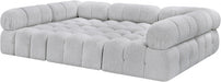 Meridian Furniture - Ames 102" Boucle Fabric Upholstered 6 Piece Modular Sectional - 611Grey-Sec6C - GreatFurnitureDeal
