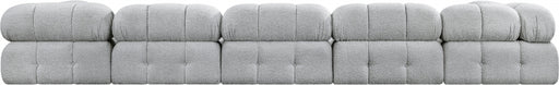 Meridian Furniture - Ames 170" Boucle Fabric Upholstered 6 Piece Modular Sectional - 611Grey-Sec6E - GreatFurnitureDeal