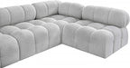 Meridian Furniture - Ames 170" Boucle Fabric Upholstered 6 Piece Modular Sectional - 611Grey-Sec6E - GreatFurnitureDeal
