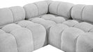 Meridian Furniture - Ames 170" Boucle Fabric Upholstered 6 Piece Modular Sectional - 611Grey-Sec6E - GreatFurnitureDeal