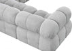 Meridian Furniture - Ames 170" Boucle Fabric Upholstered 7 Piece Modular Sectional - 611Grey-Sec7A - GreatFurnitureDeal