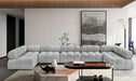 Meridian Furniture - Ames 170" Boucle Fabric Upholstered 7 Piece Modular Sectional - 611Grey-Sec7A - GreatFurnitureDeal