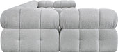 Meridian Furniture - Ames 170" Boucle Fabric Upholstered 7 Piece Modular Sectional - 611Grey-Sec7A - GreatFurnitureDeal