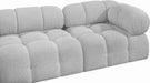 Meridian Furniture - Ames 170" Boucle Fabric Upholstered 7 Piece Modular Sectional - 611Grey-Sec7A - GreatFurnitureDeal