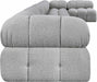 Meridian Furniture - Ames 204" Boucle Fabric Upholstered 7 Piece Modular Sectional - 611Grey-Sec7C - GreatFurnitureDeal