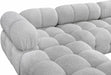 Meridian Furniture - Ames 136" Boucle Fabric Upholstered 7 Piece Modular Sectional - 611Grey-Sec7E - GreatFurnitureDeal