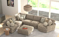 Jackson Furniture - Turner 6 Piece Sectional Sofa in Mushroom - 3145-573-59-31-31-96-28-MUS - GreatFurnitureDeal