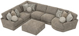 Jackson Furniture - Turner 6 Piece Sectional Sofa in Mushroom - 3145-573-59-31-31-96-28-MUS - GreatFurnitureDeal