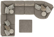 Jackson Furniture - Turner 6 Piece Sectional Sofa in Mushroom - 3145-573-59-31-31-96-28-MUS - GreatFurnitureDeal