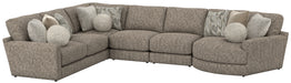 Jackson Furniture - Turner 6 Piece Sectional Sofa in Mushroom - 3145-573-59-31-31-96-28-MUS - GreatFurnitureDeal