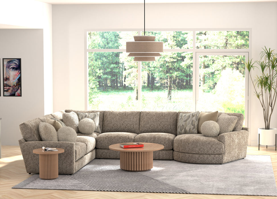 Jackson Furniture - Turner 6 Piece Sectional Sofa in Mushroom - 3145-573-59-31-31-96-28-MUS - GreatFurnitureDeal