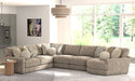 Jackson Furniture - Turner 6 Piece Sectional Sofa in Mushroom - 3145-573-59-31-31-96-28-MUS - GreatFurnitureDeal