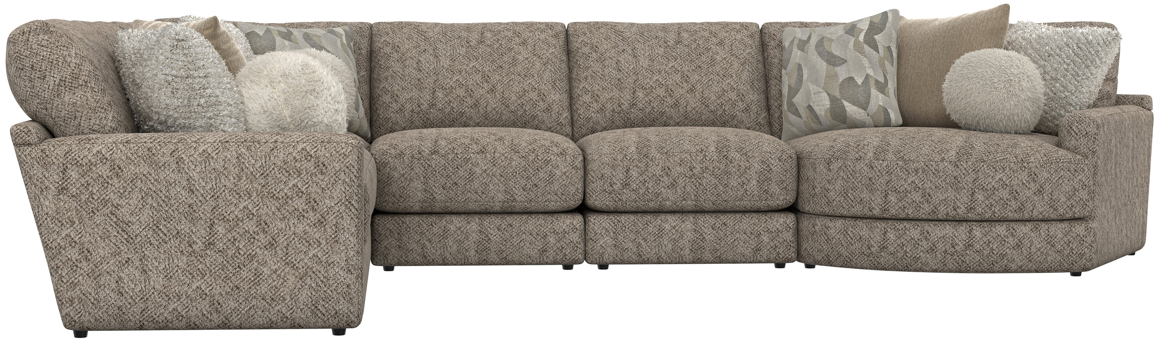 Jackson Furniture - Turner 6 Piece Sectional Sofa in Mushroom - 3145-573-59-31-31-96-28-MUS - GreatFurnitureDeal