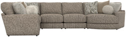 Jackson Furniture - Turner 6 Piece Sectional Sofa in Mushroom - 3145-573-59-31-31-96-28-MUS - GreatFurnitureDeal