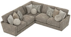 Jackson Furniture - Turner 3 Piece Sectional Sofa in Mushroom - 3145-573-96-28-MUS - GreatFurnitureDeal