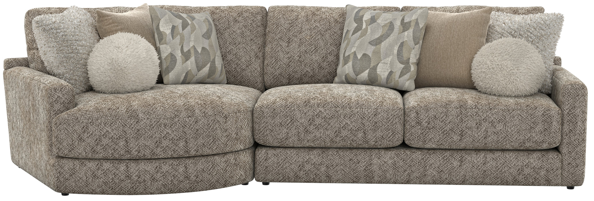 Jackson Furniture - Turner 2 Piece Sectional Sofa in Mushroom - 3145-573-96-MUS - GreatFurnitureDeal