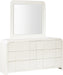 Meridian Furniture - Fluted Cream Solid Wood And Oak Veneer Dresser - 314Cream-D - GreatFurnitureDeal