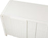 Meridian Furniture - Fluted Cream Solid Wood And Oak Veneer Dresser - 314Cream-D - GreatFurnitureDeal