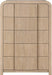 Meridian Furniture - Fluted Natural Solid Wood And Oak Veneer Chest - 314Natural-CH - GreatFurnitureDeal