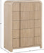 Meridian Furniture - Fluted Natural Solid Wood And Oak Veneer Chest - 314Natural-CH - GreatFurnitureDeal