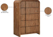 Meridian Furniture - Fluted Walnut Solid Wood And Oak Veneer Chest - 314Walnut-CH - GreatFurnitureDeal