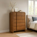 Meridian Furniture - Fluted Walnut Solid Wood And Oak Veneer Chest - 314Walnut-CH - GreatFurnitureDeal
