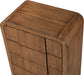 Meridian Furniture - Fluted Walnut Solid Wood And Oak Veneer Chest - 314Walnut-CH - GreatFurnitureDeal
