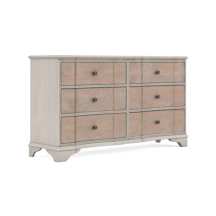 ART Furniture - Alcove Dresser with Mirror in Belgian Ivory - 321130-120-2801 - GreatFurnitureDeal