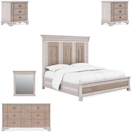 ART Furniture - Alcove 5 Piece California King Panel Bedroom Set in Belgian Ivory - 321137-2801-5SET - GreatFurnitureDeal