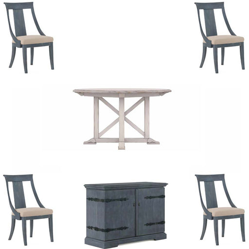 ART Furniture - Alcove 6 Piece Round Dining Table Set in Belgian Ivory- 321225-253-2817-6SET - GreatFurnitureDeal