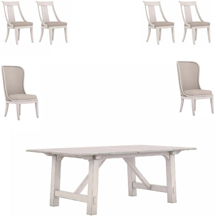 ART Furniture - Alcove 7 Piece Dining Table Set in Belgian Ivory - 321238-2817-7SET - GreatFurnitureDeal