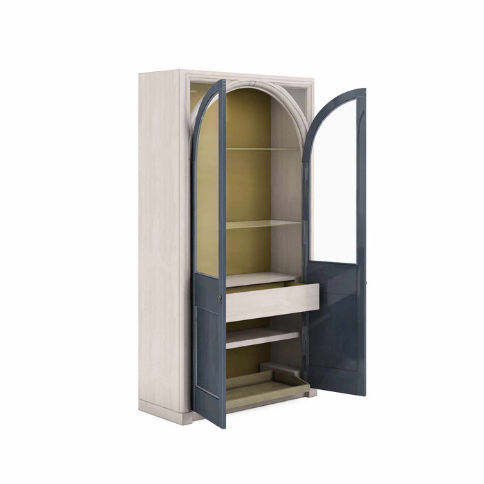 ART Furniture - Alcove Display Cabinet in Belgian Ivory, Slate - 321240-2840 - GreatFurnitureDeal