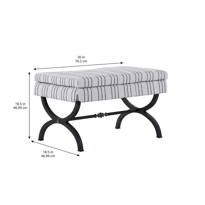 ART Furniture - Alcove Single Bench in Sidecar Graphite - 321311-1241 - GreatFurnitureDeal