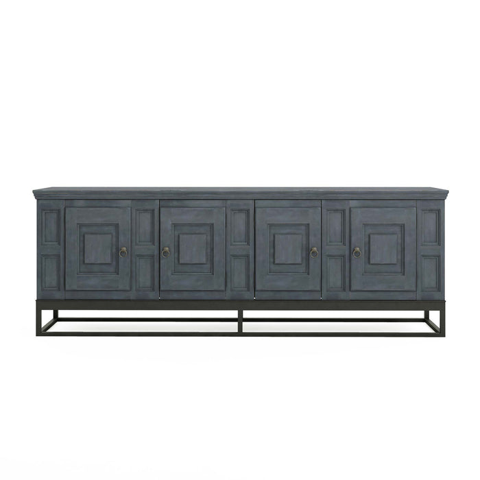 ART Furniture - Alcove Entertainment Console Table in Slate - 321423-2821 - GreatFurnitureDeal
