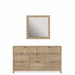 ART Furniture - Garrison Dresser with Square Mirror in Washed Oak - 322130-121-1302 - GreatFurnitureDeal