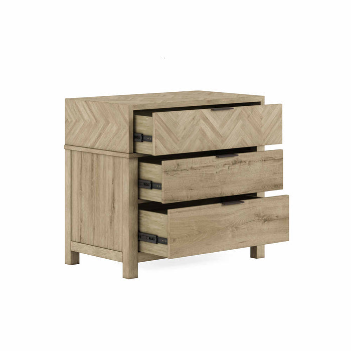 ART Furniture - Garrison Nightstand in Washed Oak - 322140-1302 - GreatFurnitureDeal