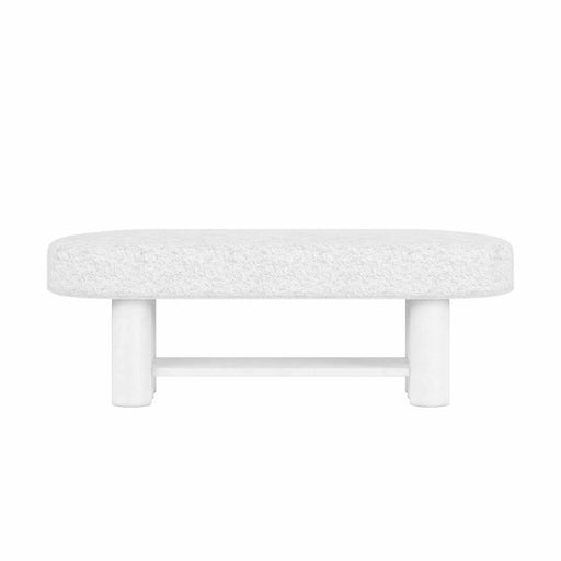 ART Furniture - Garrison Bed Bench in White Plaster - 322149-1317 - GreatFurnitureDeal