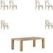 ART Furniture - Garrison 7 Piece Rectangular Dining Table Set in Washed Oak - 322220-1302-7SET - GreatFurnitureDeal
