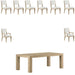 ART Furniture - Garrison 9 Piece Rectangular Dining Table Set in Washed Oak - 322220-1302-9SET - GreatFurnitureDeal