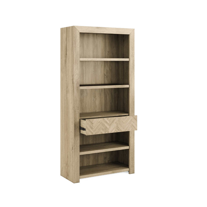 ART Furniture - Garrison Bookcase in Washed Oak - 322401-1302 - GreatFurnitureDeal