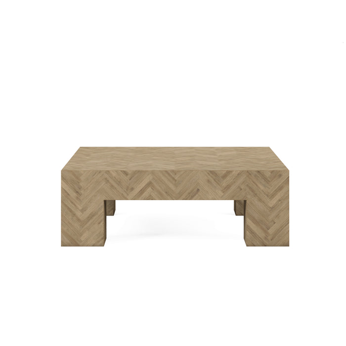 ART Furniture - Garrison Square Cocktail Table in Washed Oak - 322301-1302 - GreatFurnitureDeal