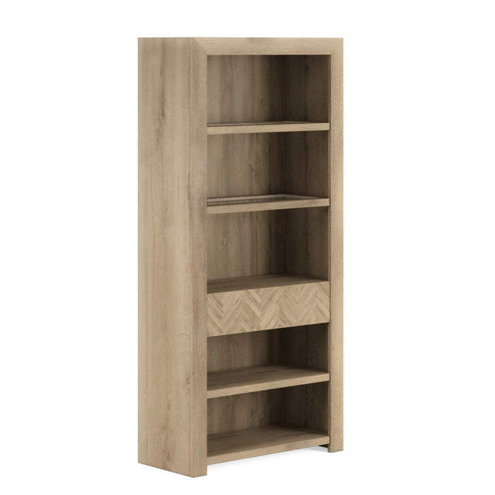ART Furniture - Garrison Bookcase in Washed Oak - 322401-1302 - GreatFurnitureDeal