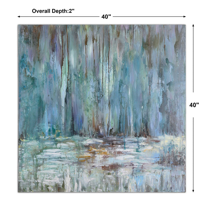 Uttermost - Blue Waterfall Art - 32240 - GreatFurnitureDeal