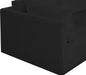 Meridian Furniture - Ease 228" Fabric Upholstered 8 Piece Modular Sectional - 696Black-Sec8B - GreatFurnitureDeal