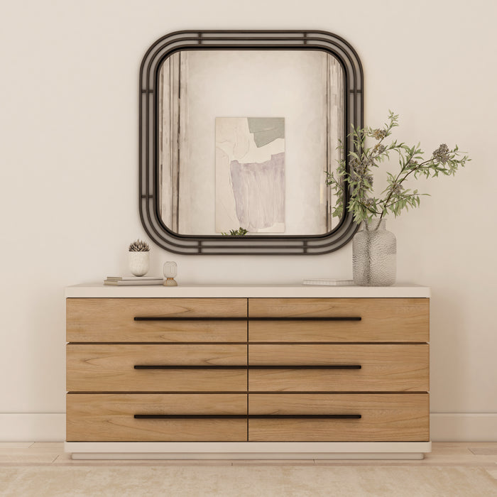 ART Furniture - Portico Square Mirror in Matte Black - 323121-1223 - GreatFurnitureDeal
