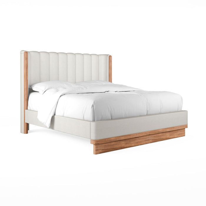 ART Furniture - Portico Queen Upholstered Shelter Bed in Opal, Sienna - 323136-3335