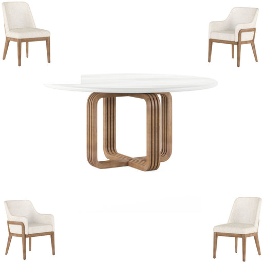 ART Furniture - Portico 5 Piece Round Dining Table Set - 323225-3351-5SET - GreatFurnitureDeal