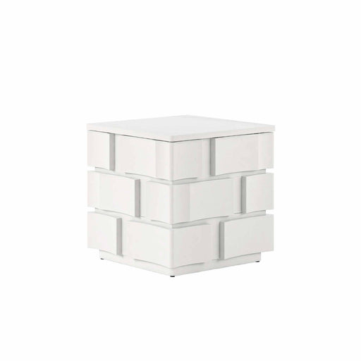 ART Furniture - Portico Chairside Table in White Plaster - 323304-3317 - GreatFurnitureDeal