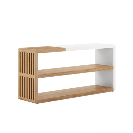 ART Furniture - Portico Sofa Console Table in Sienna, White Plaster - 323307-3351 - GreatFurnitureDeal
