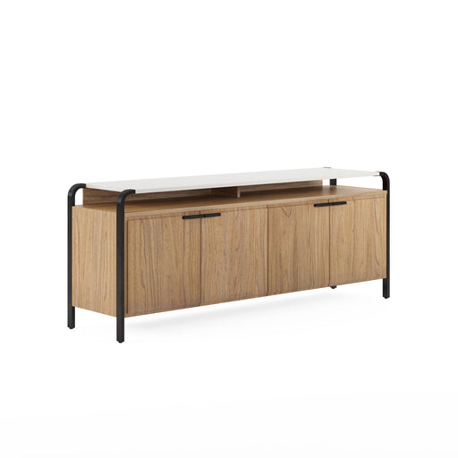 ART Furniture - Portico Entertainment Console in Sienna, White Plaster - 323423-3351 - GreatFurnitureDeal